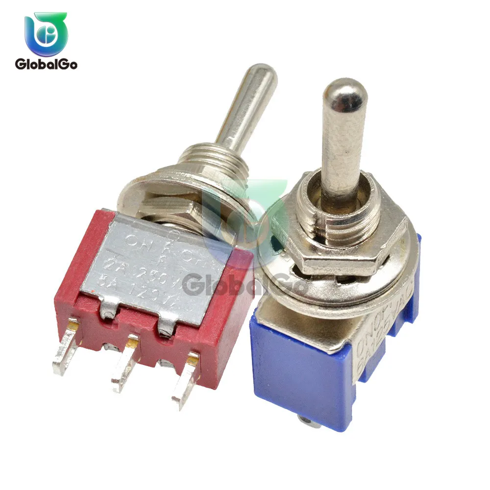 MTS-103 Mini автоматический переключатель 3Pin ON-OFF-ON 13*8MM 125V/5A 250V/2A 125V/6A 250V/3A 1/4 Inch