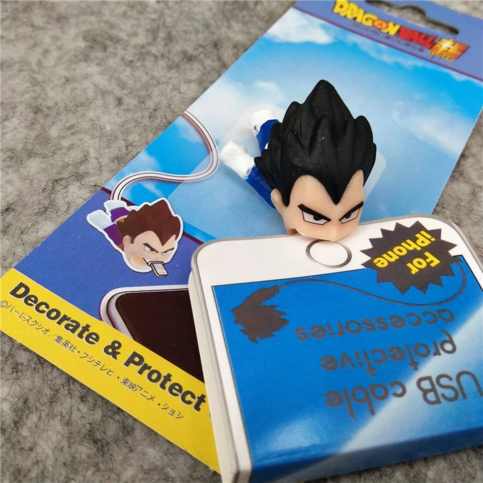 Кабель укус для IPhone аниме Dragon Ball фигурки милый мультфильм куклы приколы розыгрыши кабель укусы Антистресс игрушка подарок на день рождения