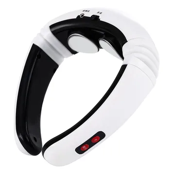 

Electric Pulse Back and Neck Massager Far Infrared Heating Pain Relief Health Care Relaxation Tool ligent Cervical Massager