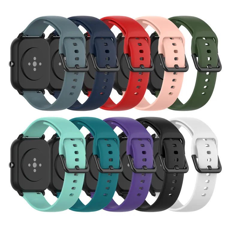 Ремешок силиконовый для Xiaomi Huami Amazfit Bip сменный Браслет GTS / GTR 42 мм 20
