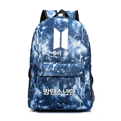 

Young surrounding lightning is canvas bag bag backpack female students