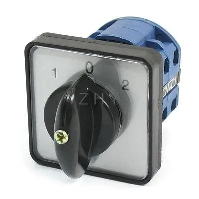 AC 380V 16A 3 позиции фиксации Поворотный универсальный переключатель