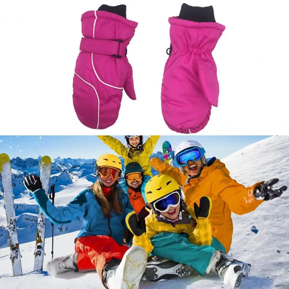 Skiing Gloves Waterproof Windproof Adorable Thicken Warm Comfortable Kids Mittens for Outdoor Cycling | Спорт и развлечения