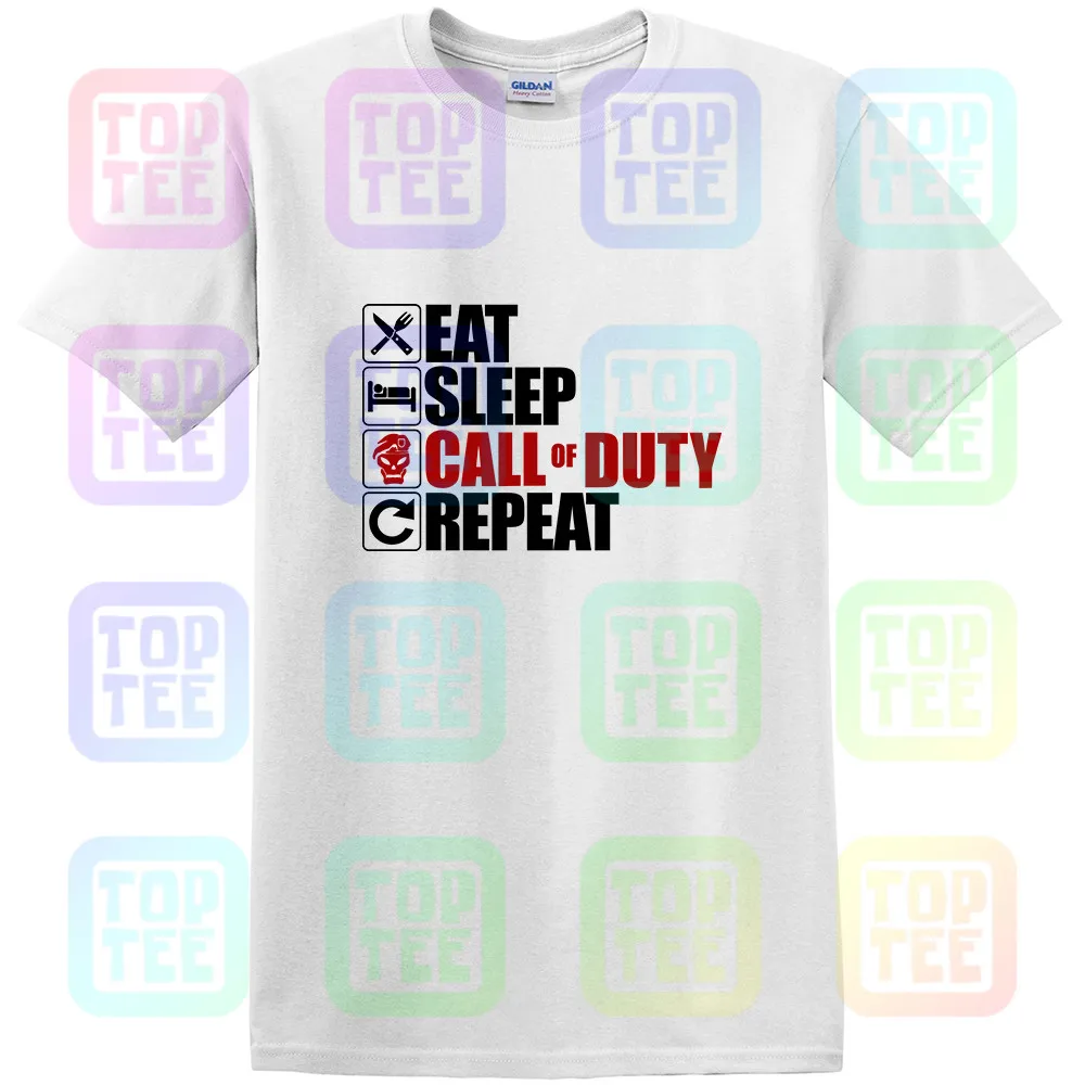 Eat Sleep Call Of Duty Футболка-игровой Xbox Ps4 nintendo подарок на день рождения Рождественский топ