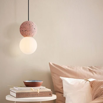 

Nordic Glass Pendant Lights Modern Hanging Lamp Simple Pendant Lamp Living Room Bedroom Dining Room Loft Decor Pendant Lighting