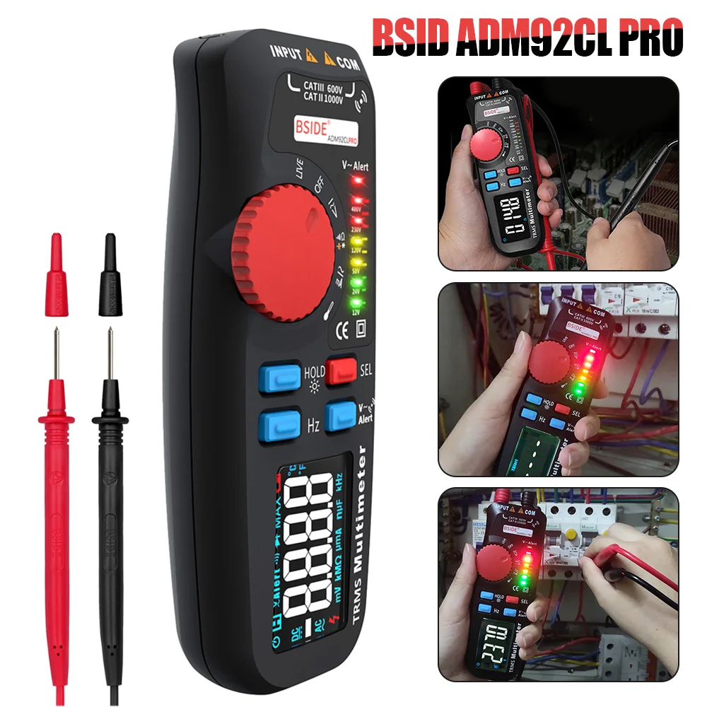Профессиональный мультиметр BSID ADM92CL PRO цифровой с двойным режимом тестер мини