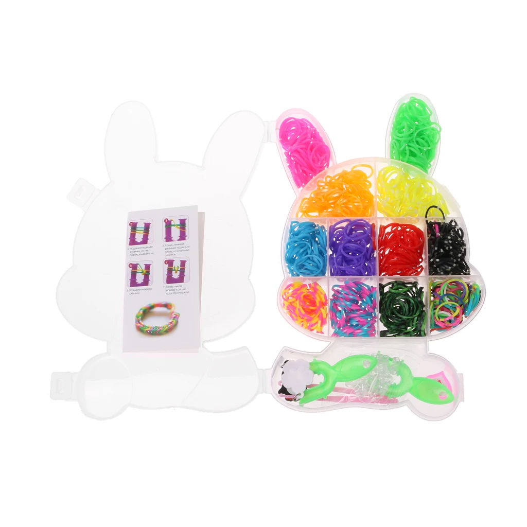 

Multi Colors Rubber DIY Braided Bands Children High Elastic Hair Band Tie Ropes