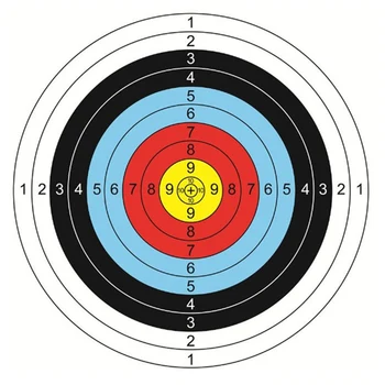 

10Pcs Archery Paper Targets Archery Paper 40x40cm Bow Practice Outdoor