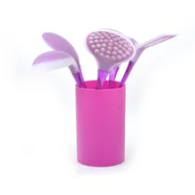 Силикагель кухонная посуда 5 шт. антипригарный горшок кухонная лопатка Кухонные гаджеты силикагель плотная ложка протечка ложка лопатка Транс