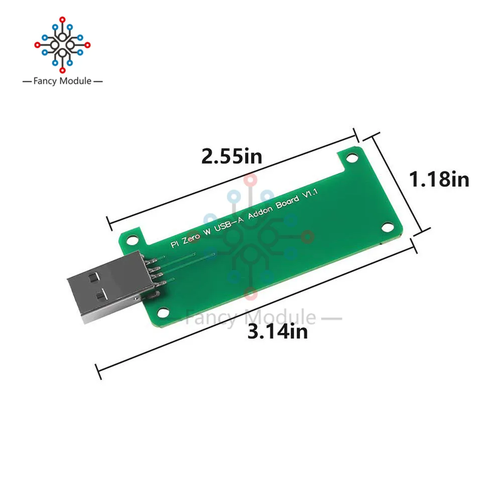 Dein USB Adapter Board BadUSB Addon Converter Board für Raspberry Pi Zero 1 