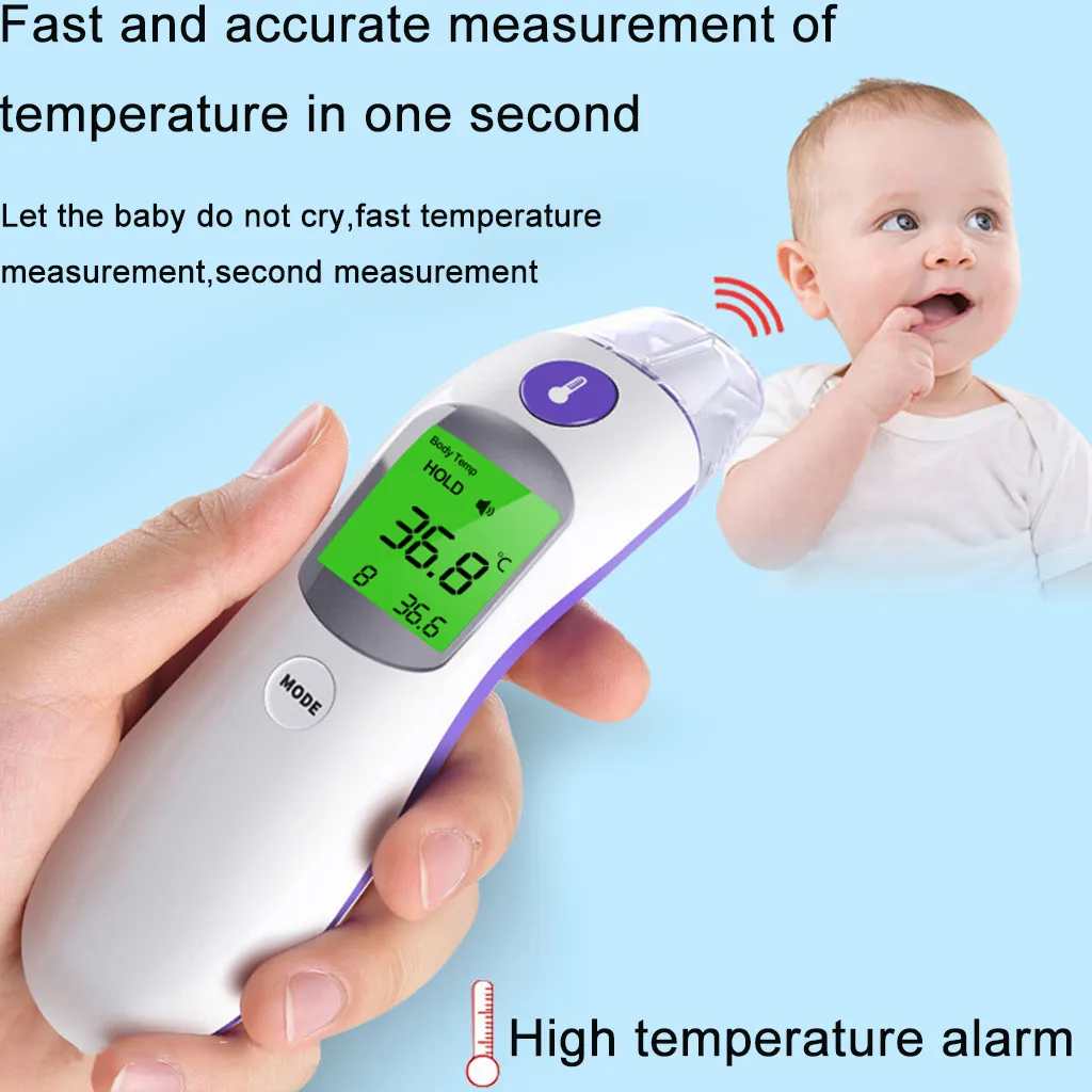 

Baby Forehead Infrared Thermometer FDA Fast Accurate Measurement Digital LCD Non-contact Infrared Forehead Thermometer Infrared