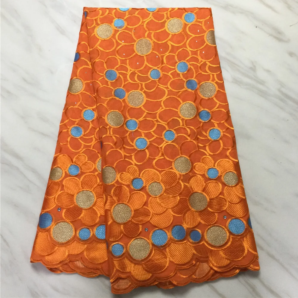 

New Style Embroidered Swiss Voile Lace Fabrics Switzerland African Cotton Lace Dubai Fabric For Wedding Nigerian Lace AM4946