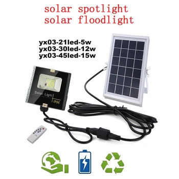 

Solar Wall Lamp Separated LED Light Waterproof Outdoor Garden Night Security remote timer split mount indoor home security garde