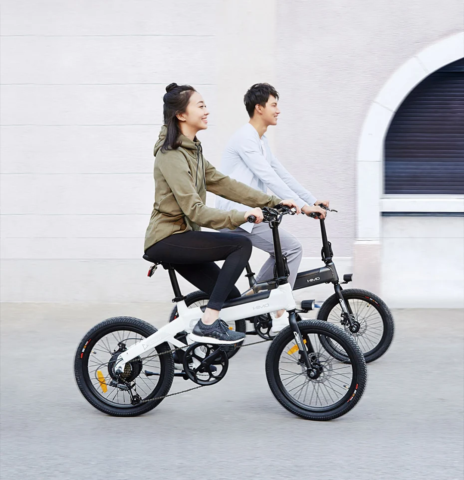 Original HIMO C20 Electric Bicycle ebike 25km/h e bike 80KM Mileage Outdoor Electric bike 250W Motor 20 inch Tire