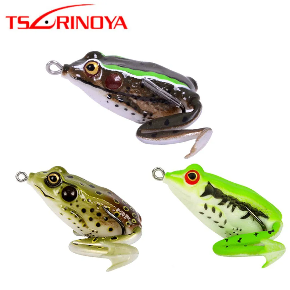 Приманка лягушка TSURINOYA 40 мм 6 5 г искусственная Лягушка Topwater рыба мягкая