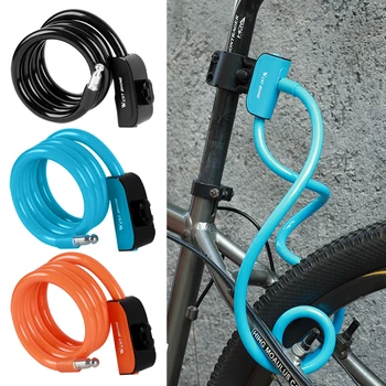 

WEST BIKING Upgrade Portable 1.2m Anti-theft Bike Lock Security Steel Cable Bicycle Motorcycle Electric Vehicle Locks