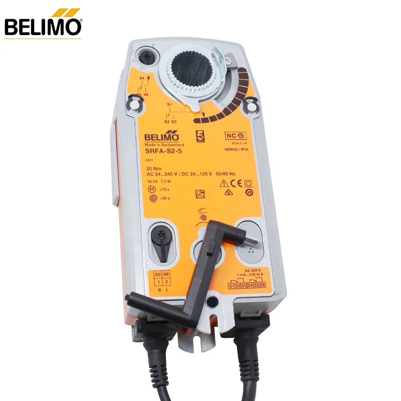

BELIMO SRFA-S2-5 Rotary actuator with emergency function for rotary valves