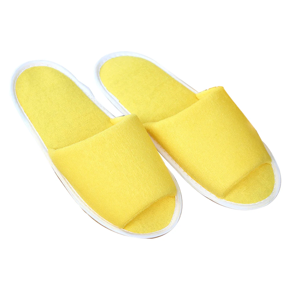 

Men Women Slippers Indoor Spa Soft Foldable Solid House Breathable Hotel With Storage Bag Portable Non Disposable Guest Travel