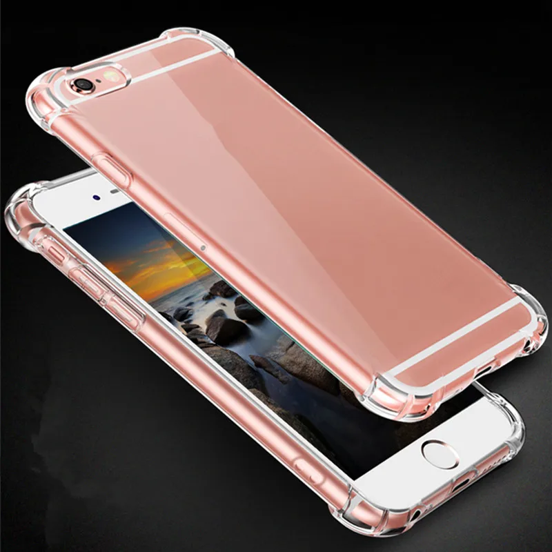 Прозрачный силиконовый мягкий чехол из ТПУ для 7 7Plus 8 Plus X XS MAX XR прозрачный