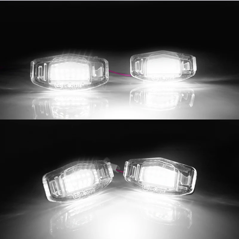 LED License Number Plate Light White For Honda Civic 01-15 Accord 4D 03-17 Odyss