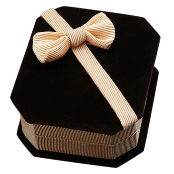 

Necklace Ears Storage Jewelry Gift Box (Champagne)