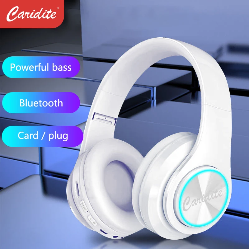 Популярные беспроводные Bluetooth наушники Caridite с повязкой на голову игровые для