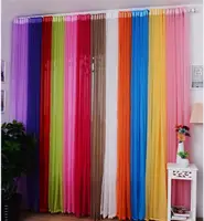 15 Color 2023 new Rainbow Curtain Tulle Door Window Curtain Drape Panel Sheer Scarf Valances Modern bedroom Living Room Curtains 2