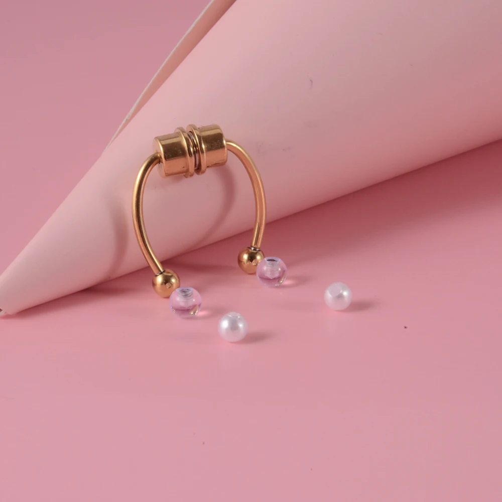 Anello Magnetico In Acciaio Inossidabile Per Setto Nasale, Anello - Foto 9