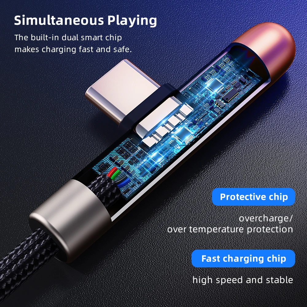 Rock M3 USB To Type-C Aluminum Alloy Fast Charging Gaming Data Cable 10