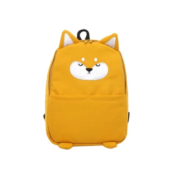 

2020 Kawaii Backpacks Women Korean Harajuku Bagpack Canvas Animal Print Dog Backpacks Cute Schoolbags Travel Shoulder Backpacks