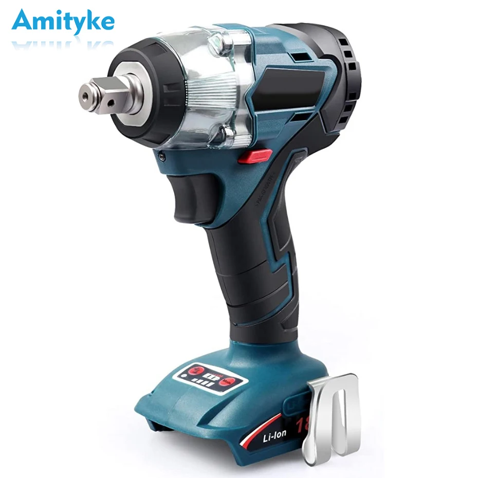 

Brushless Impact Wrench Cordless Rechargeable 18V Li ion Electric 1/2 Socket Wrench Power Tool for Makita Battery Accessories