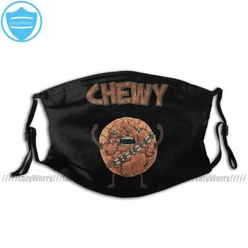 

Chewbacca Mouth Face Mask Chewy Chocolate Cookie Wookiee Facial Mask Fashion Funny with 2 Filters for Adult