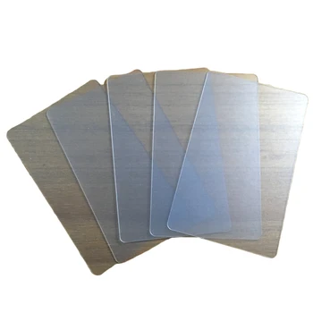 

Business Card 85.5 x 54Mm Matte Plastic Pvc Blank Transparent Card Without Printing