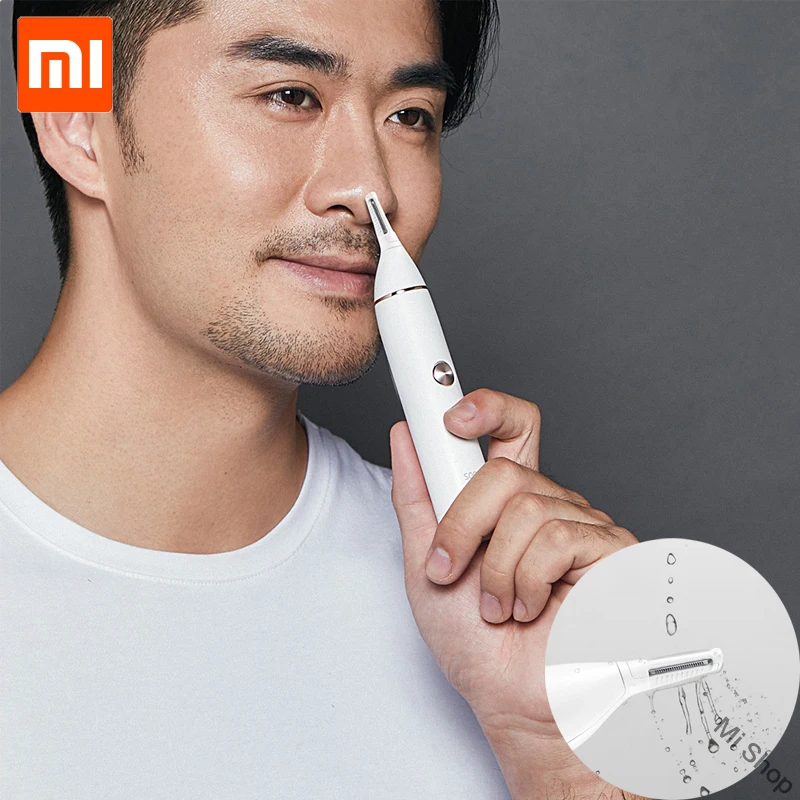Оригинальный Xiaomi Mijia Soocas IPX5 Водонепроницаемый триммер для волос в носу клипер