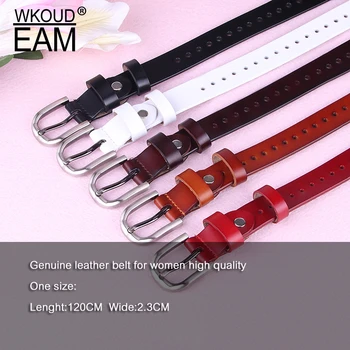 

WKOUD EAM 2020 New Genuine Leather Belt Hollow Out Wild Jeans Waistband Casual Trendy Fashion Corset Belt Lady Tide PF187