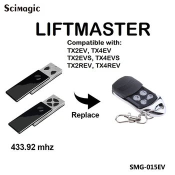 

scimagic Liftmaster TX2EV TX4EV TX2EVS TX4EVS TX4UNIS garage door gate opener remote control 433mhz 433.92mhz controls