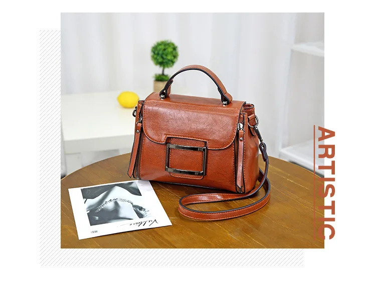 iqh Quality Womens Soft Oil Leather Handbags Female Vintage Crossbody bags for Women 2019 Black Tassel Shoulder Tote Lady Purse (9)