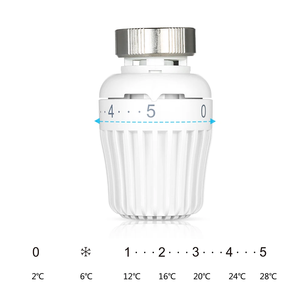 

Hot New Thermostatic Radiator Valve Temperature Control Valves Plumbing Radiators Non Electric Self-adjustable Portable Compact