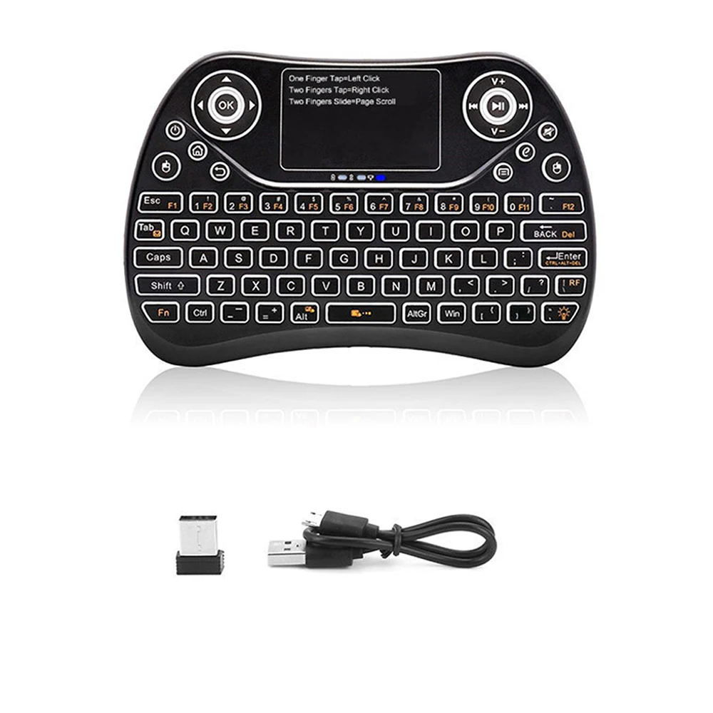 2 в 1 игровая клавиатура Air mouse мини беспроводная клавиатура с тачпадом для Smart tv для samsung LG Android tv Box PC ноутбук HTPC