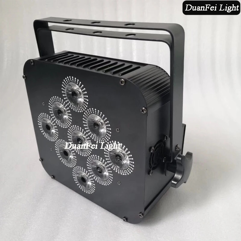 Chargeing Flycase) 16 Лот Крытый Светодиодный настенный par свет с питанием от батареи плоский прожектор par с мультичипом RGBWA 9x15w