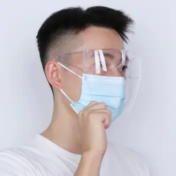 

Face Shield Mask Eye Protective Transparent Anti-fog Windproof Face Shield Visor