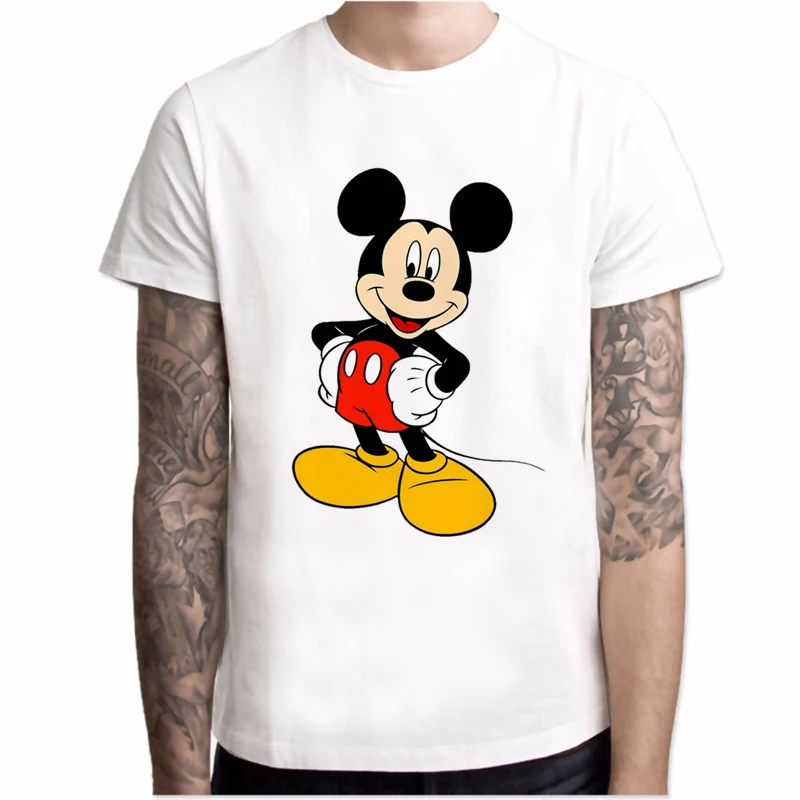 

New Mickey T shirt men fashions Mickey cartoon print streetwear men short sleeve casual Harajuku t shirt Hot sale t shirts