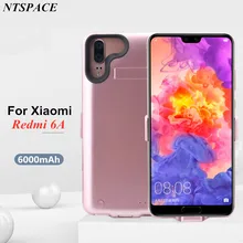 Portable Power Bank Cover For Xiaomi Redmi 6A Backup Battery Charging Case 6000mAh External Battery Charger Cases For Redmi 6A