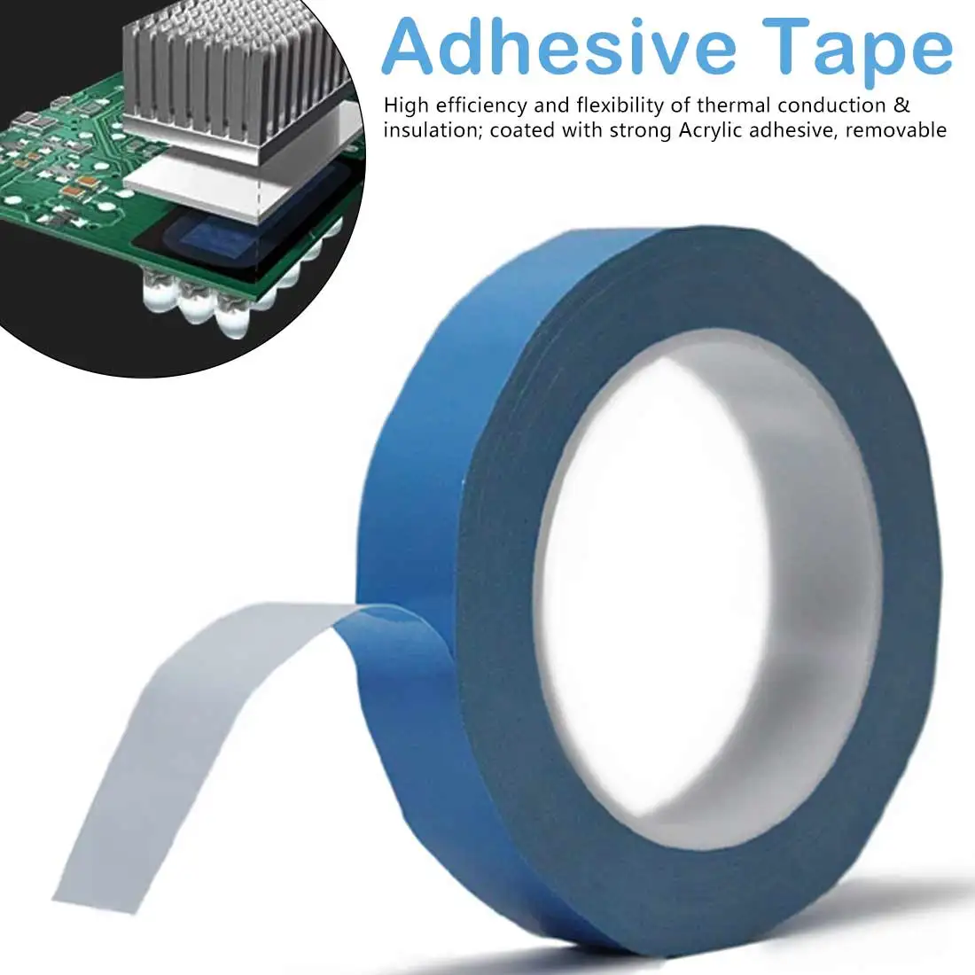 

25m/Roll Width Transfer Tape Double Side Thermal Conductive Adhesive Tape for Chip PCB LED Strip Heatsink