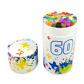 

60/72 Colors FineLiner Drawing Painting Art Markers Pens Watercolor Tip Brush Pen Calligraphy Sketching School Supplies