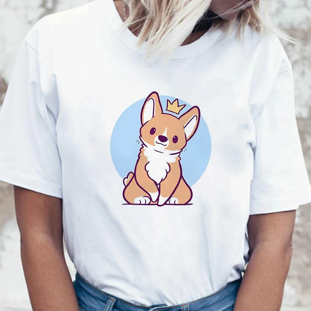 

Shiba Inu Shirt Modern Harajuku European Fashion Soothing T-shirt Design With Short Sleeves Summer Gorgeous Style Tshirt Women