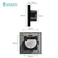 Bseed Smart EU UK 1 Gang 1Way Touch Wifi Light Switch Grey White Black Smart Switches Tuya Alexa Compatible Home Decoration - Image 6