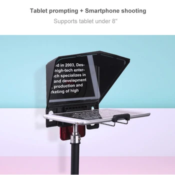 

Teleprompter for Tablet Smartphone DSLR Camera Interview Speech Prompter GK99