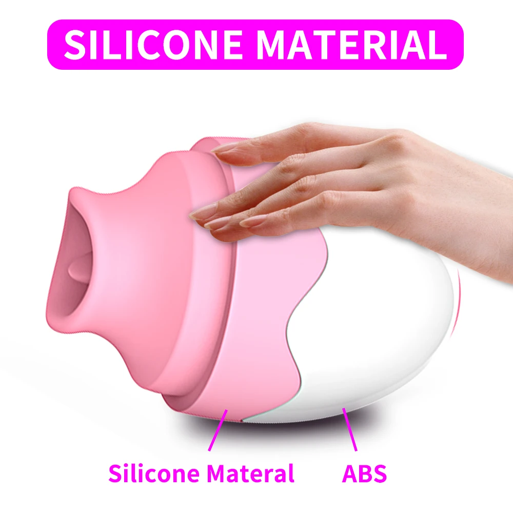 Oral Licking Tongue Massager Vaginal Egg Adult Toy For Woman Nipple Sucking Vibrator Stimulator Body Massager Health Care Tool