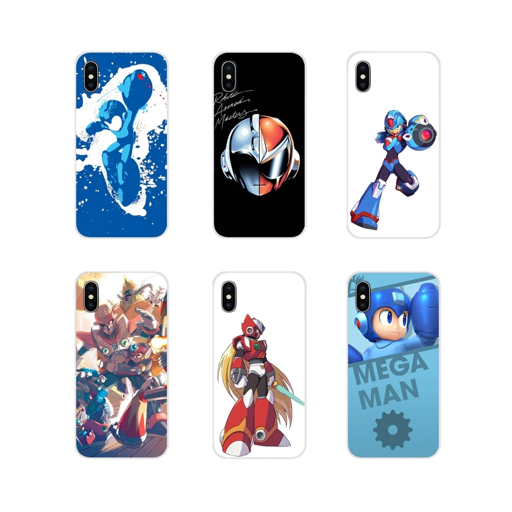Прозрачный мягкий чехол для Xiaomi Mi4 Mi5 Mi5S Mi6 Mi A1 A2 5X 6X 8 9 Lite SE Pro Max Mix 2 3 2S Megaman Mega Man X
